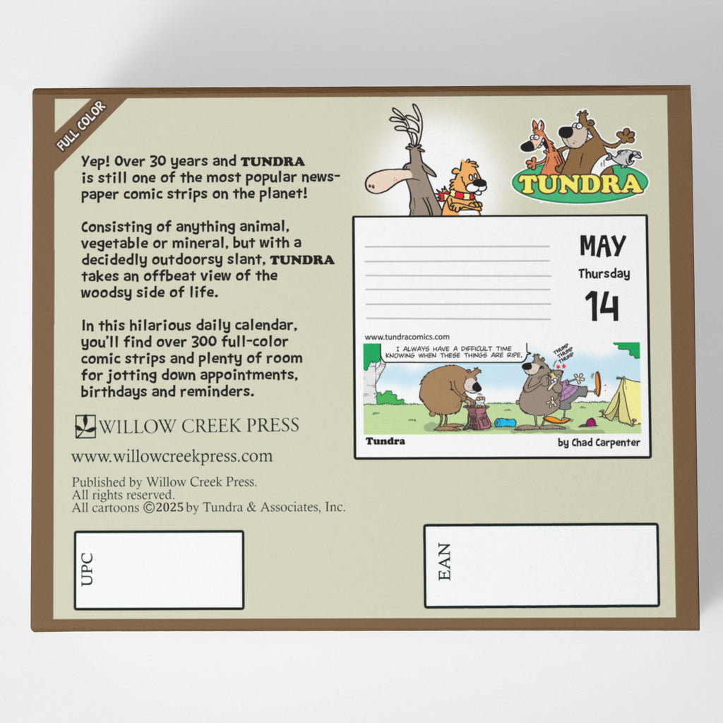 Daily Peel-Off 2026 Tundra Calendar